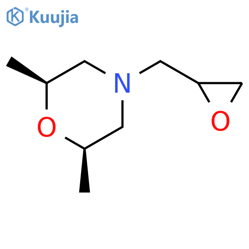 (2R,6S)-2,6-dimethyl-4-(oxiran-2-yl)methylmorpholine structure