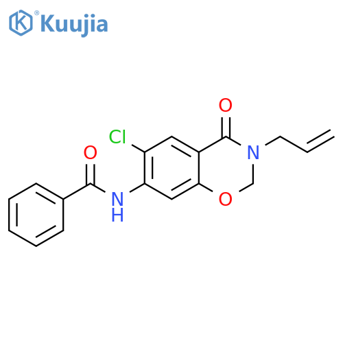 Benzamide,N-[6-chloro-3,4-dihydro-4-oxo-3-(2-propenyl)-2H-1,3-benzoxazin-7-yl]- structure