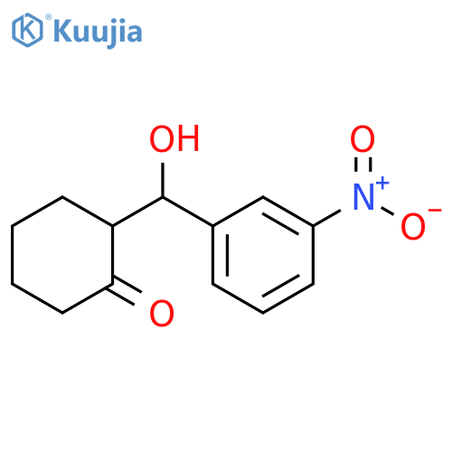 Cyclohexanone, 2-[hydroxy(3-nitrophenyl)methyl]- structure