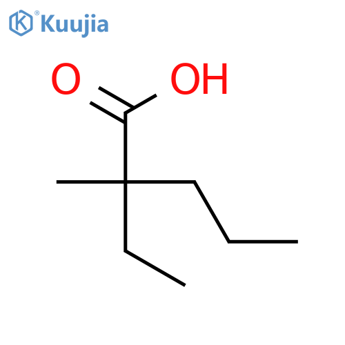 (2S)-2-ethyl-2-methylpentanoic acid structure