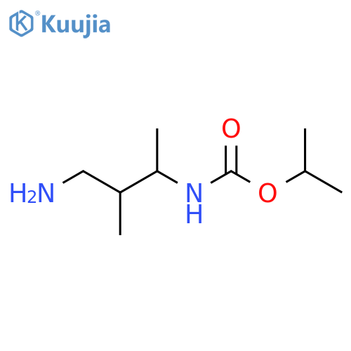 propan-2-yl N-(4-amino-3-methylbutan-2-yl)carbamate structure