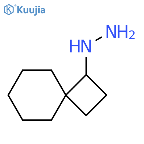 {spiro3.5nonan-1-yl}hydrazine structure
