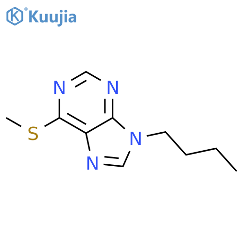 9H-Purine,9-butyl-6-(methylthio)- structure