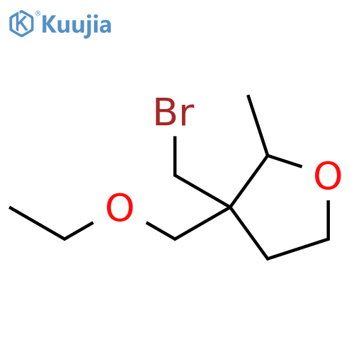 Furan, 3-(bromomethyl)-3-(ethoxymethyl)tetrahydro-2-methyl- structure