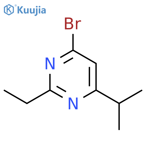 Pyrimidine, 4-bromo-2-ethyl-6-(1-methylethyl)- structure