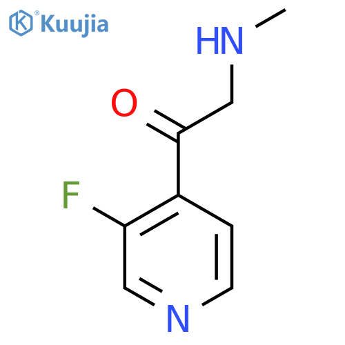 1-(3-fluoropyridin-4-yl)-2-(methylamino)ethan-1-one structure