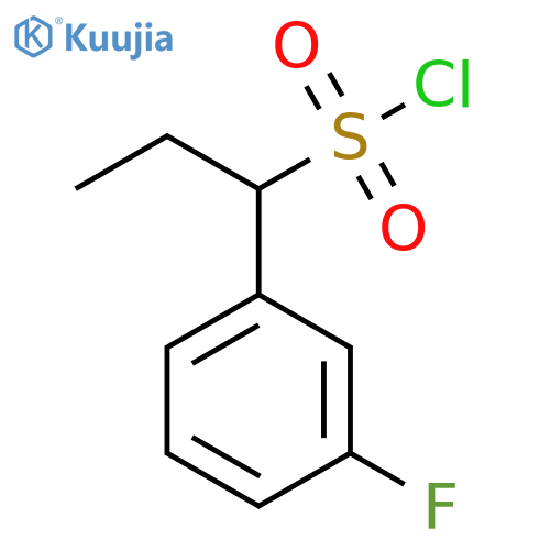 Benzenemethanesulfonyl chloride, α-ethyl-3-fluoro- structure