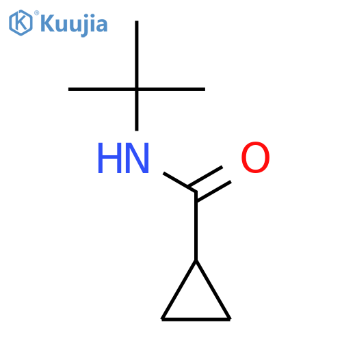 Cyclopropanecarboxamide, N-(1,1-dimethylethyl)- structure