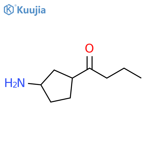 1-Butanone, 1-(3-aminocyclopentyl)- structure