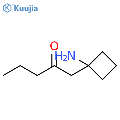 2-Pentanone, 1-(1-aminocyclobutyl)- structure