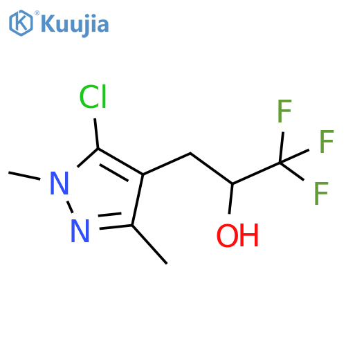3-(5-chloro-1,3-dimethyl-1H-pyrazol-4-yl)-1,1,1-trifluoropropan-2-ol structure