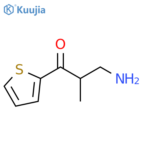 1-Propanone, 3-amino-2-methyl-1-(2-thienyl)- structure