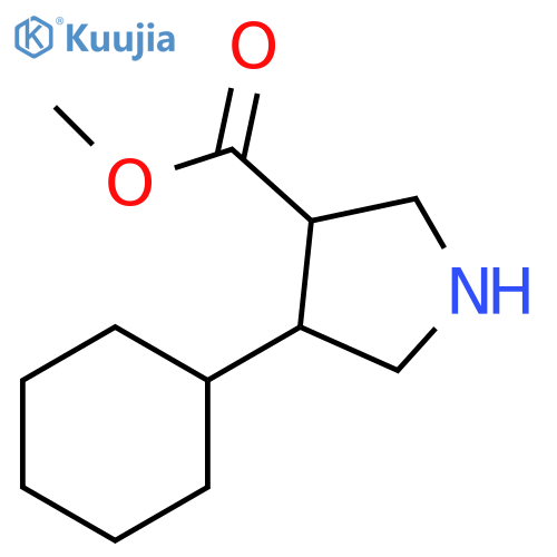 methyl 4-cyclohexylpyrrolidine-3-carboxylate structure
