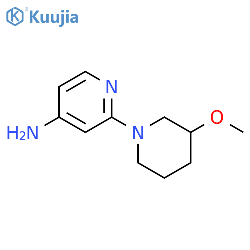 2-(3-methoxypiperidin-1-yl)pyridin-4-amine structure