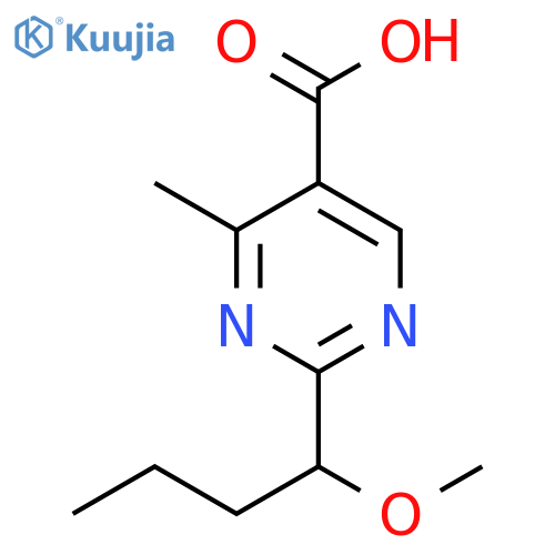 5-Pyrimidinecarboxylic acid, 2-(1-methoxybutyl)-4-methyl- structure