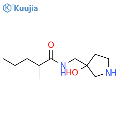 Pentanamide, N-[(3-hydroxy-3-pyrrolidinyl)methyl]-2-methyl- structure