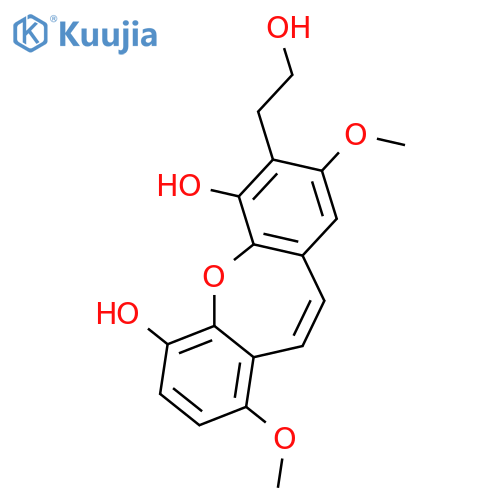 7-(2-Hydroxyethyl)dibenz[b,f]oxepin-1,4,6,8-tetrol; 1,8-Di-Me ether structure