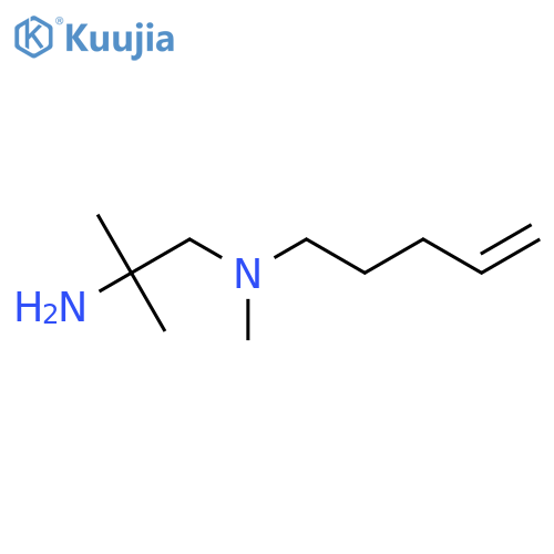 (2-amino-2-methylpropyl)(methyl)(pent-4-en-1-yl)amine structure