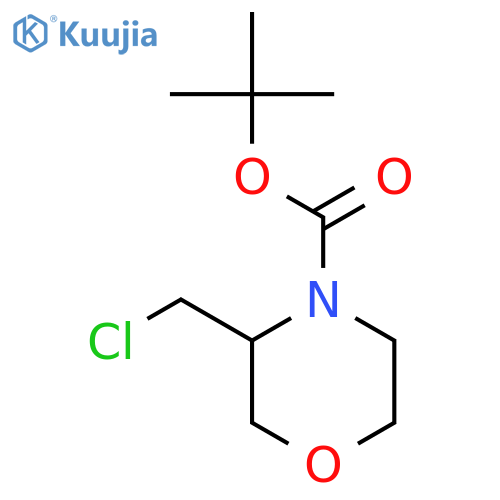tert-butyl 3-(chloromethyl)morpholine-4-carboxylate structure