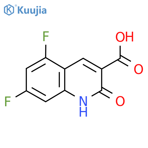 5,7-Difluoro-2-oxo-1,2-dihydroquinoline-3-carboxylic acid structure
