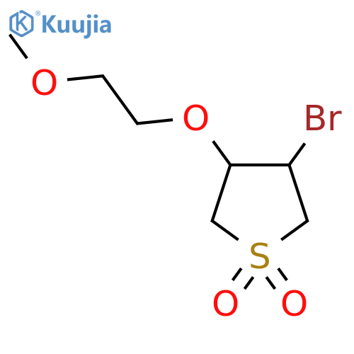 3-bromo-4-(2-methoxyethoxy)-1lambda6-thiolane-1,1-dione structure