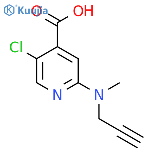 5-chloro-2-methyl(prop-2-yn-1-yl)aminopyridine-4-carboxylic acid structure