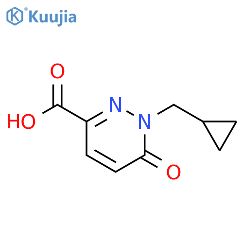 1-(cyclopropylmethyl)-6-oxo-1,6-dihydropyridazine-3-carboxylic acid structure