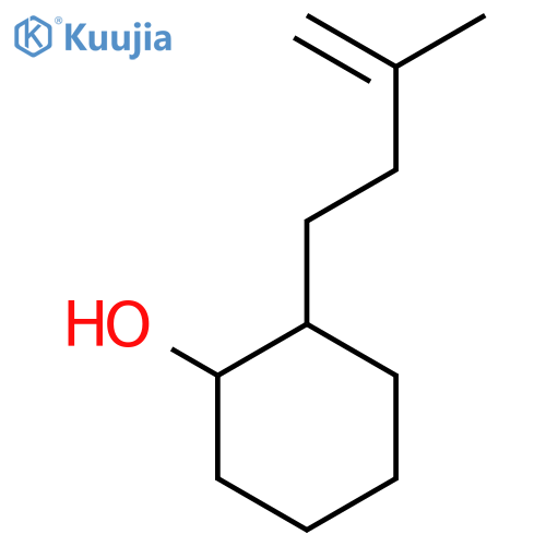2-(3-Methylbut-3-en-1-yl)cyclohexan-1-ol structure