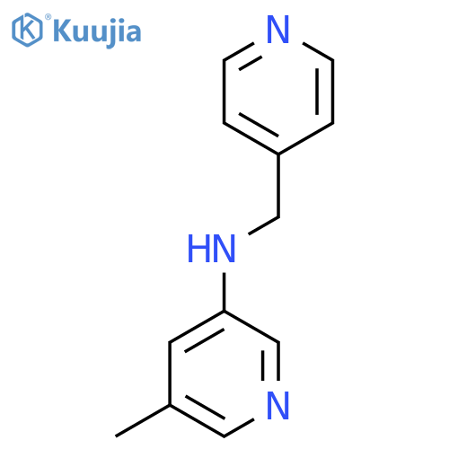 5-methyl-N-(pyridin-4-ylmethyl)pyridin-3-amine structure