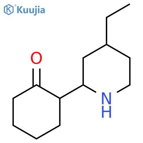 2-(4-ethylpiperidin-2-yl)cyclohexan-1-one structure