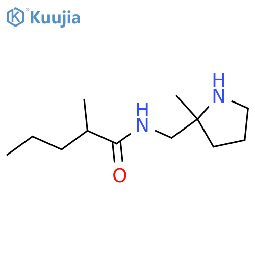 2-methyl-N-[(2-methylpyrrolidin-2-yl)methyl]pentanamide structure