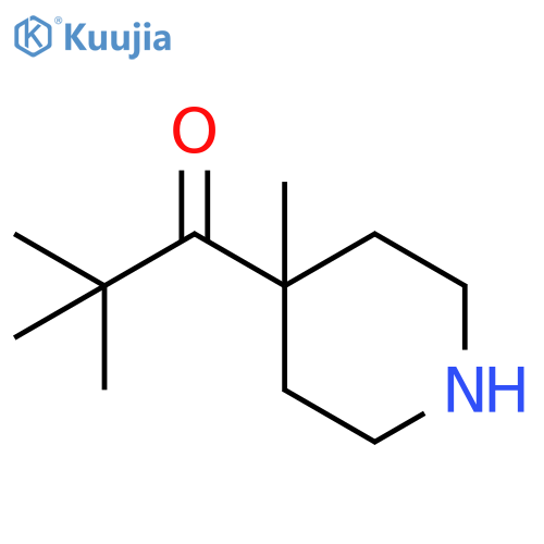 2,2-dimethyl-1-(4-methyl-4-piperidyl)propan-1-one structure