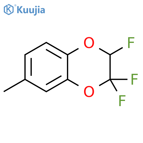 2,2,3-Trifluoro-2,3-dihydro-7-methyl-1,4-benzodioxine structure