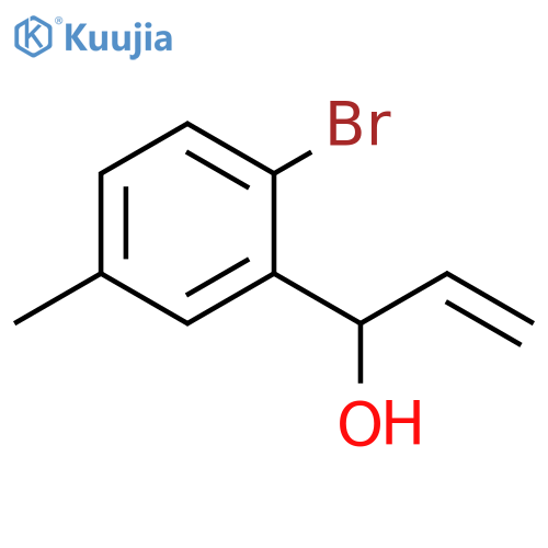 1-(2-bromo-5-methylphenyl)prop-2-en-1-ol structure