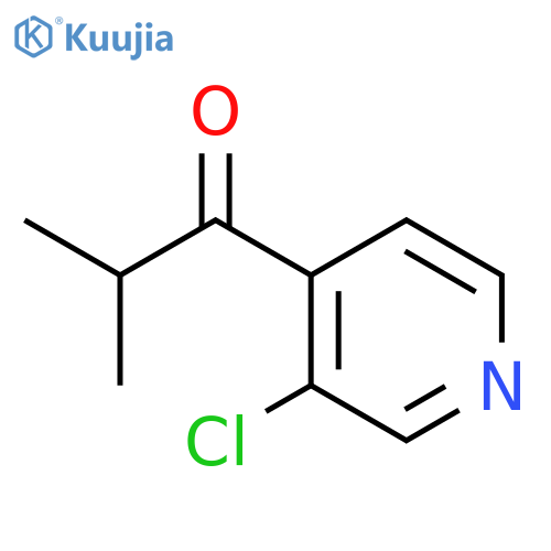 1-(3-chloropyridin-4-yl)-2-methylpropan-1-one structure