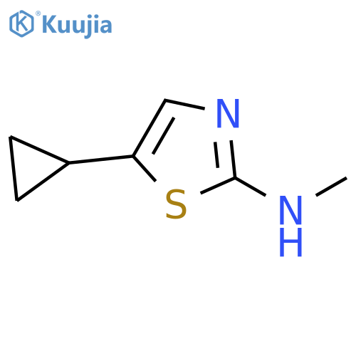 5-cyclopropyl-N-methylthiazol-2-amine structure