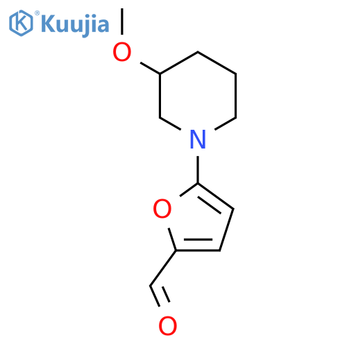 5-(3-Methoxypiperidin-1-yl)furan-2-carbaldehyde structure