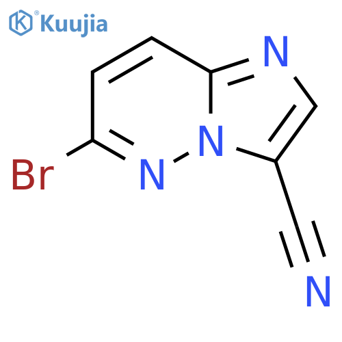 6-Bromo-imidazo[1,2-b]pyridazine-3-carbonitrile structure
