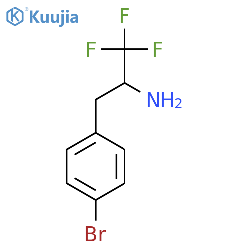 3-(4-Bromophenyl)-1,1,1-trifluoropropan-2-amine structure