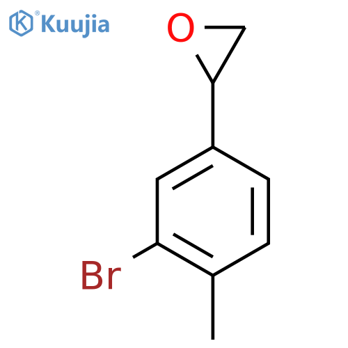 2-(3-bromo-4-methylphenyl)oxirane structure