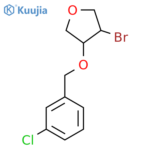 3-bromo-4-(3-chlorophenyl)methoxyoxolane structure