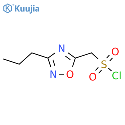 (3-propyl-1,2,4-oxadiazol-5-yl)methanesulfonyl chloride structure