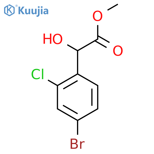 methyl 2-(4-bromo-2-chlorophenyl)-2-hydroxyacetate structure
