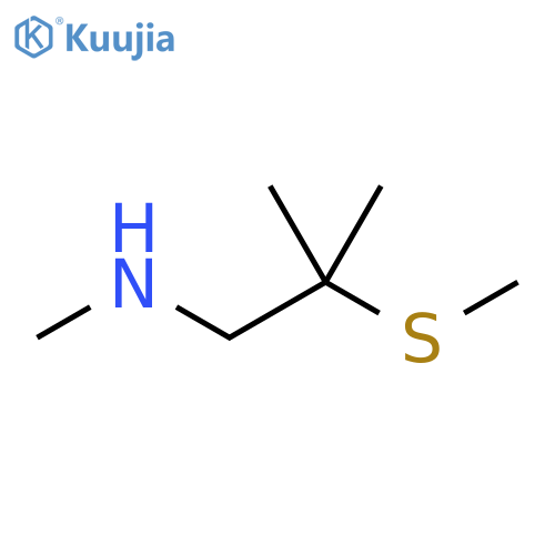 1-Propanamine, N,2-dimethyl-2-(methylthio)- structure