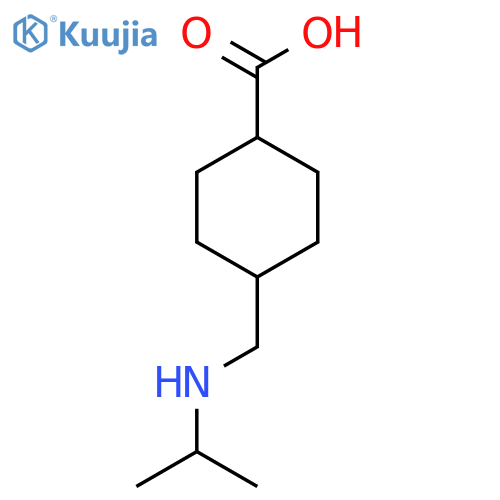 (1r,4r)-4-{(propan-2-yl)aminomethyl}cyclohexane-1-carboxylic acid structure