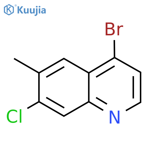 4-bromo-7-chloro-6-methylquinoline structure