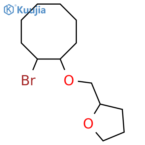 2-{(2-bromocyclooctyl)oxymethyl}oxolane structure