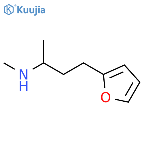 N-3-(2-furyl)-1-methylpropyl-N-methylamine structure