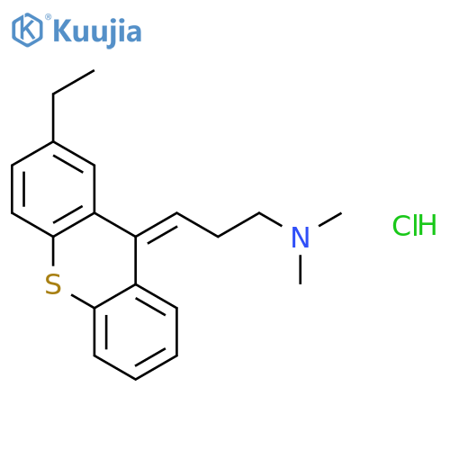 1-Propanamine,3-(2-ethyl-9H-thioxanthen-9-ylidene)-N,N-dimethyl-, hydrochloride, (Z)- (9CI) structure