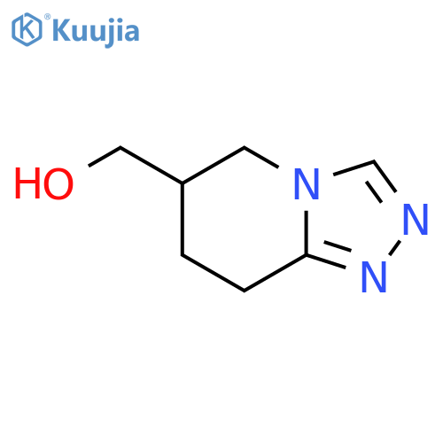 {5H,6H,7H,8H-1,2,4triazolo4,3-apyridin-6-yl}methanol structure